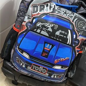 OTTO Blue Racing Car Kids Backpack